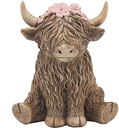 The Leonardo Collection Happy Highland Cow Flower Girl Highland Cow