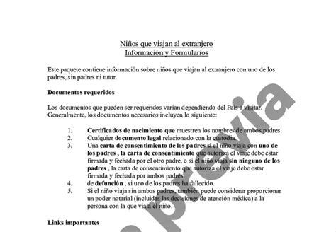 Carta Notarial Para Permiso De Viaje En Estados Unidos VIAJAR DIRECTO