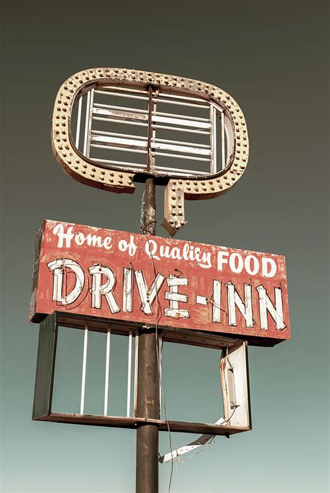 drive inn sign photograph  alan copson pixels
