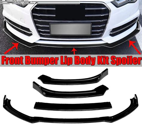 Audi A4 B9 Front Bumper Lip Kit Red Power Motorsport