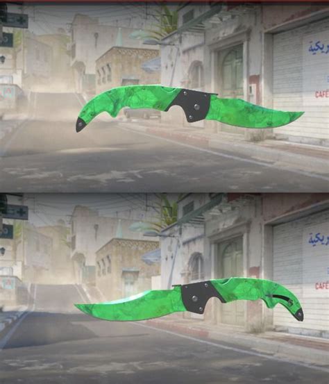 Falchion Knife Emerald Gamma Doppler CS2 Video Gaming Gaming