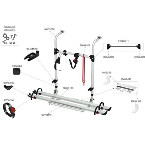 Oberes Profil Fiamma Ersatzteil Nr 98656 326 für Carry Bike Simple