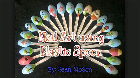 How To Make Nail Art Using Plastic Spoon Youtube