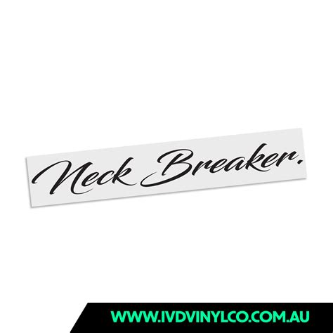 Neck Breaker Ivd Vinyl Co