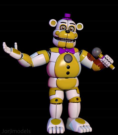 Funtime Fredbear V2 Based On Yenndo By Jorjimodels On Deviantart