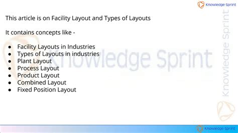 Solution Operation Management Facility Layout And Types Of Layouts