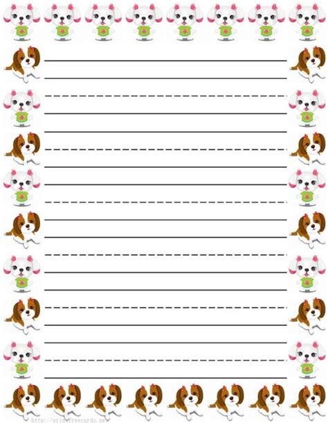 Lined Paper For Kindergarten - FREE DOWNLOAD - Printable Templates Lab