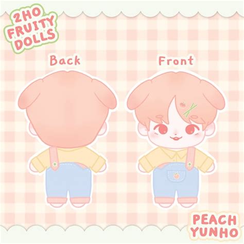 Puppy Peach Yunho Ateez Kpop Doll Etsy