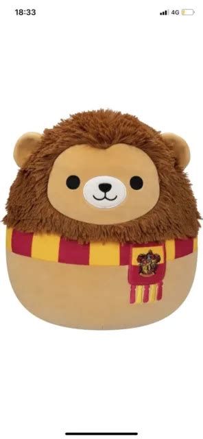 Squishmallows Gryffindor Lion Harry Potter Cm Soft Toy Bnwt