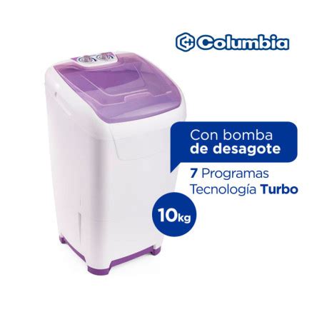 Lavarropas Semiautomático Carga Superior Columbia 10 Kg LSC 10001