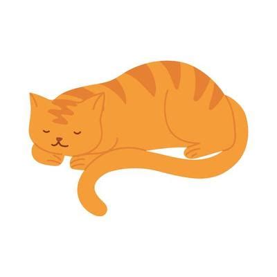 Sleeping Cat Vector Art, Icons, and Graphics for Free Download