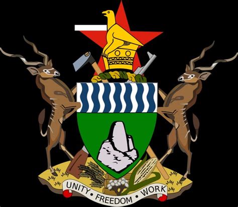 Zimbabwe Coat Of Arms Par Fun With Flags