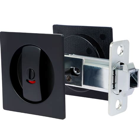 Adifare Square Pocket Door Lock Zinc Alloy Sliding Pocket Door Lock