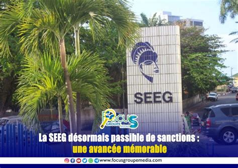 La Seeg D Sormais Passible De Sanctions Une Avanc E M Morable Focus