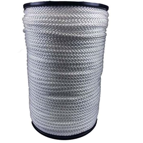 10mm White Braided Polypropylene Rope 100 Metre Reel RopeServices UK