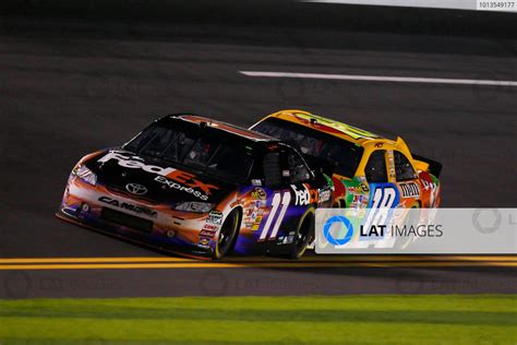 11 12 February 2011 Daytona Beach Florida USA Denny Hamlin And Kyle