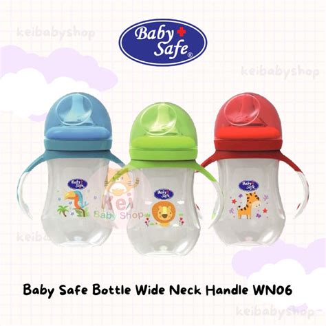 Jual Baby Safe Botol Wide Neck Handle WN06 260ml Bottle Wide Neck