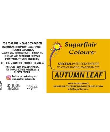 Sugarflair Autumn Leaf Gold Food Colouring Paste G Highly