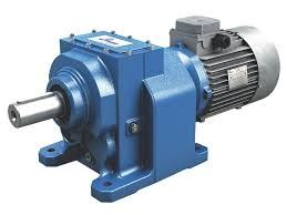 Hp Three Phase Foot Mounted Inline Helical Geared Motor