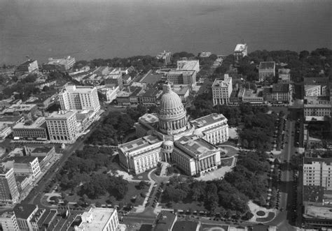 Wisconsin State Capitol Aerial View Photograph Wisconsin