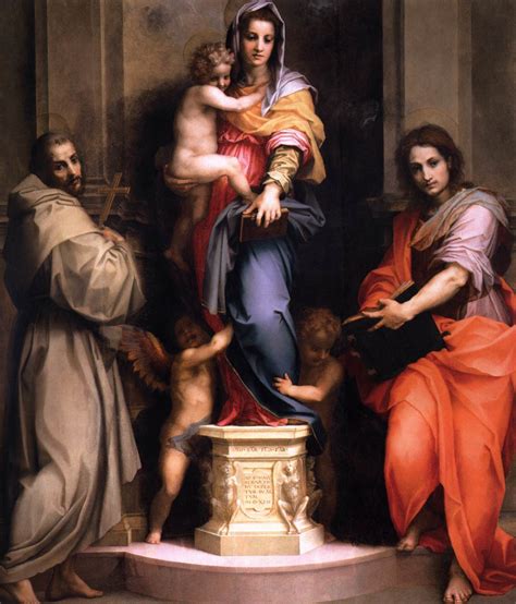 Andrea Del Sarto Madonna Delle Arpie 1517 Galleria Degli Uffizi