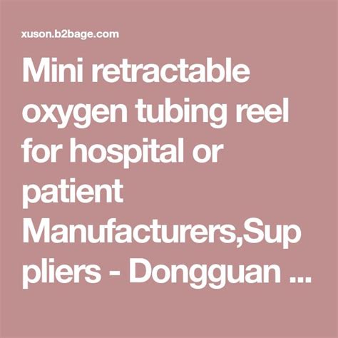 Mini Retractable Oxygen Tubing Reel For Hospital Or Patient