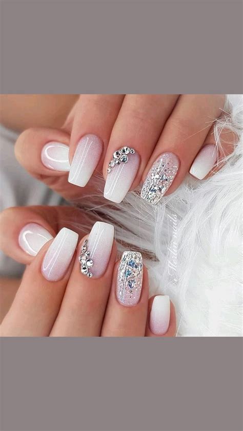 Pin By Britney Szekley On Beauty Wedding Acrylic Nails Bridal Nails