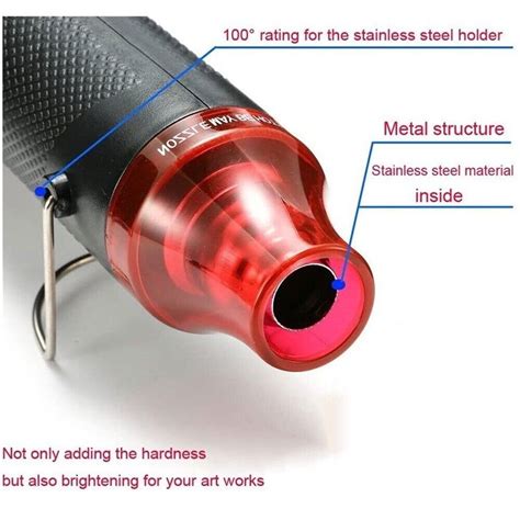 Mini Heat Gun Diy Electric Nozzles Tool Hot Air Gun Embossing Drying Paint Us Ebay