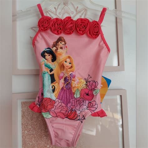 Disney Swim Disney Princess One Piece Swimsuit Belle Sleeping Beauty Jasmine Size 2 Poshmark