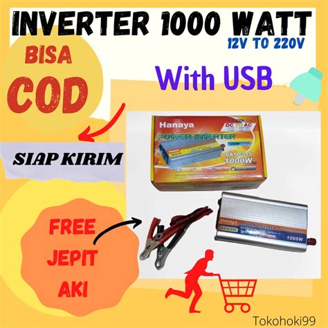 Jual Power Inverter W Hanaya Usb Dc V Inverter Watt Murah