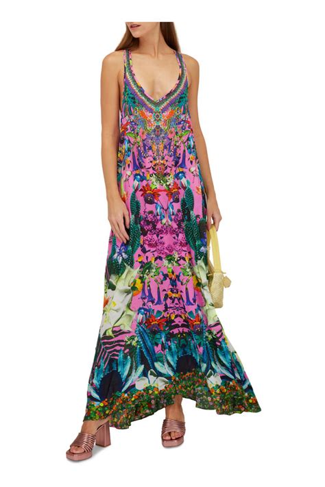 Camilla Exotica Erotica V Neck Racerback Maxi Dress