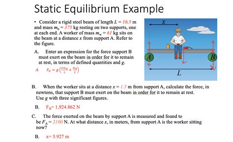 Solved Static Equilibrium Example Consider A Rigid Steel Chegg