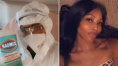 Naomi Campbell Poses In Her Hazmat Suit As She Gets To Work