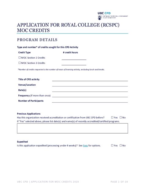 Fillable Online CPD Accreditation Certification Application Form Fax