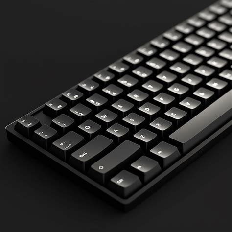 black keyboard   number    premium ai generated image