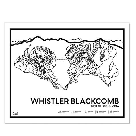 Whistler Blackcomb Trail Map X Black Whistler Blackcomb