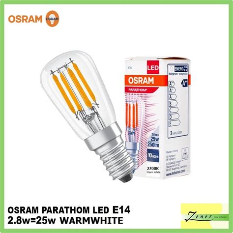 E14 2 8w Fridge Bulb Osram LED Warm White Zener Online DIY Store