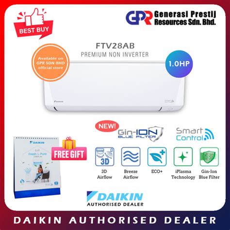 Daikin Premium Non Inverter Air Conditioner Ftv Ab Hp Ftv Ab