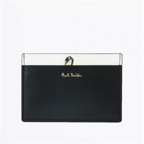 Paul Smith Naked Lady Credit Card Holder Black Mr And Mrs Stitch