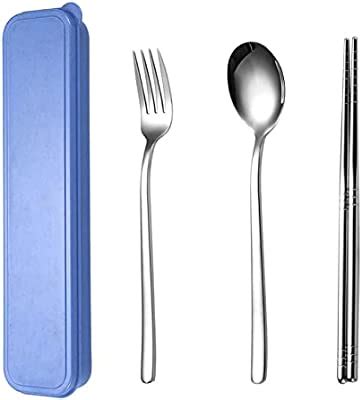 Amazon Axiaolu Travel Utensils Stainless Steel Pcs Stainless