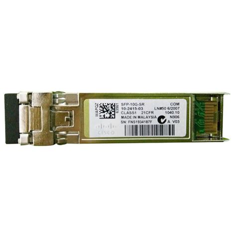 Sfp 10g Sr ราคา จำหน่าย Cisco Module 10gbase Sr Sfp Module Multimode 300 M Shortwave