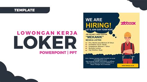 Template Loker Lowongan Kerja Hiring Powerpoint Ppt Idn Rujukan News