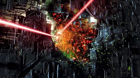 Borg Cube Destruction Star Trek First Contact Youtube