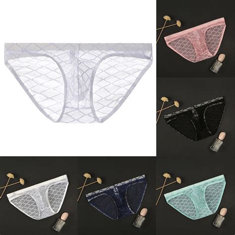 Lucky Men S Mesh Thongs See Through Underwear Bikini Brief G String