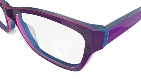 Specsavers Womens Glasses Candace Purple Rectangle Plastic Acetate Renew Frame £70