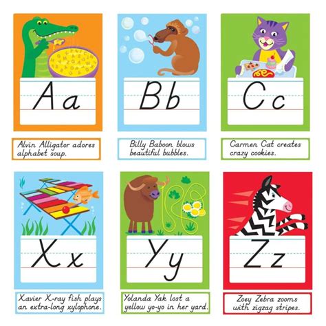 Amusing Animals Alphabet Bulletin Board Set Letters A Z Omniverce