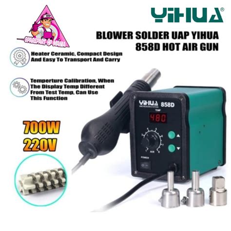 Jual BLOWER YIHUA 858D SOLDER UAP ORIGINAL Shopee Indonesia