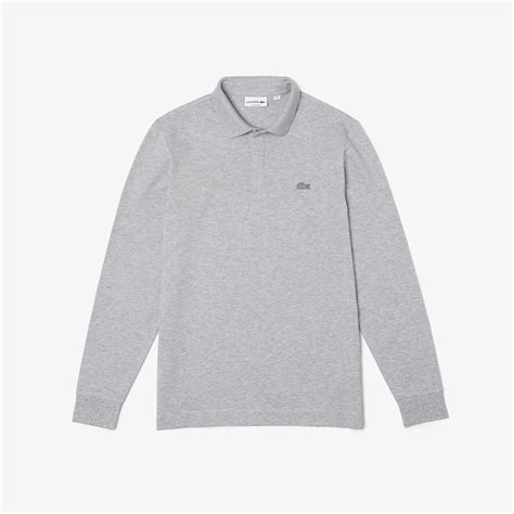 Lacoste Paris Erkek Regular Fit Uzun Kollu Gri Polo Ph Cca Lacoste