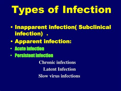 Types Of Infection Ppt