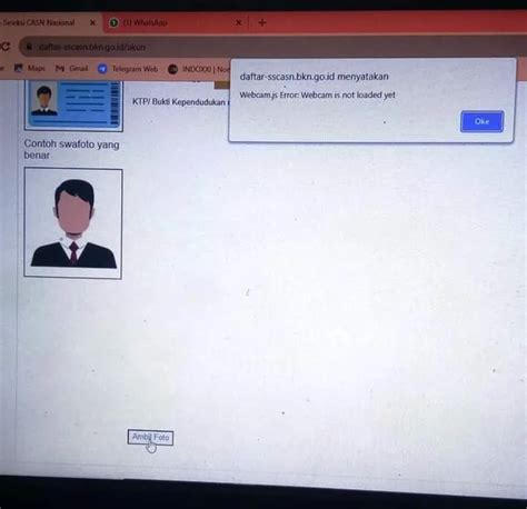 Webcam Js Error Webcam Is Not Loaded Yet Di SSCASN CPNS 2024 INI